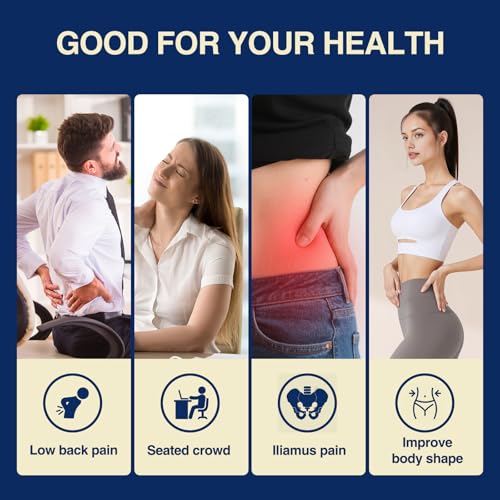 Hip Hook Psoas Release Tool - Adjustable for Pain Relief - Trigger Point Massage (Blue)