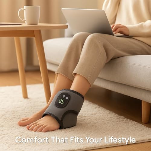 EEOO Foot Massager: 2026 Upgrade Naxir Revive, 3-in-1 with Heat, Vibration, Ankle Relaxation