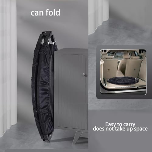 HXD-ERGO Mini Trampoline: Foldable Rebounder with Foam Handle