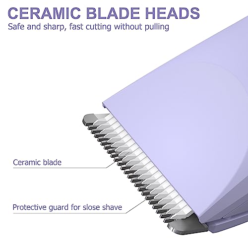 OLOV Electric Body Hair Trimmer: Groin & Bikini Groomer, Wet/Dry Shaver, USB Recharge, Waterproof Razor