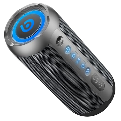 taopodo Portable Bluetooth Speaker: Stereo Sound, TWS Pairing, Ideal for Home, Outdoors, Hiking
