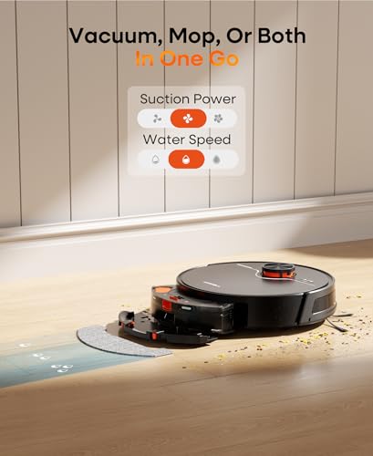 Uninell Robot Vacuum with Mop, 5000Pa Suction, Self-Empty, Lidar Navigation