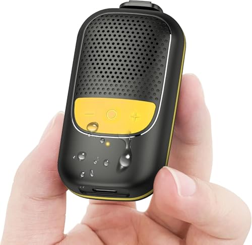 Portable Mini Speaker, Waterproof with 360° Sound, LED Lights