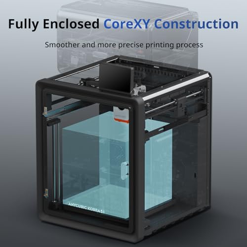 ANYCUBIC Kobra S1 3D Printer: Drying/Printing Combo, 4-8 Color, Ultra-Fast Multicolor, Major Filaments, 250x250mm Size