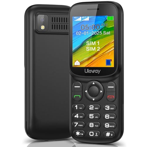 Ukuu Unlocked Basic Mobile Phone for Seniors, 1.8 inch LCD, Big Buttons, Loud Sound, Long Standby