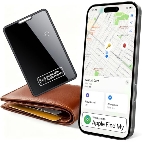 Apple Certified Air Tracker Tag: Bluetooth Finder for Phone, Wallet, Keys, Bags - GPS Item Locator for Passport