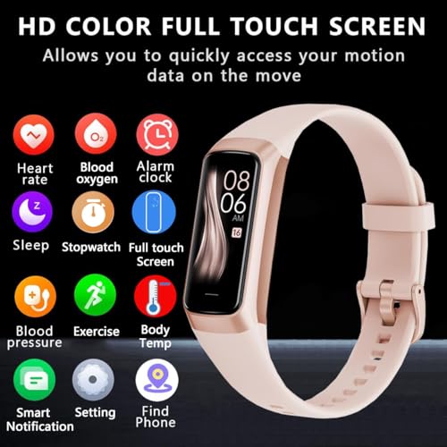 Brand Fitness Tracker: 24/7 Heart Rate, Blood Oxygen, Sleep Monitor, AMOLED Touch, Multiple Sport Modes, IP68 Waterproof