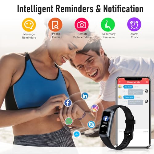 Brand Fitness Tracker: Heart Rate, Blood Oxygen, Sleep Monitor, Waterproof Smart Watch - Men & Women
