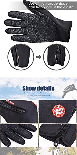 Telefingers Thermal Gloves | Touch Screen, Windproof for Winter Cycling & Driving