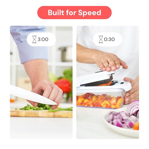 Fullstar Pro Chopper: 4-in-1 Vegetable Spiralizer & Slicer