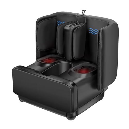 COMFIER Foot & Calf Massager with Heat, Shiatsu & Kneading for Feet, Ankle, Leg, Plantar Fasciitis - Relax Tired Muscles