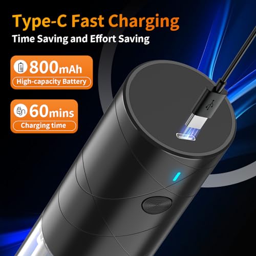 Lidaop Electric Salt Pepper Grinder Set USB Rechargeable 2Pack with LED Light - Adjustable Coarseness, Large Capacity - Kitchen, Restaurant, Outdoor