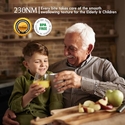 Anybear Cold Press Juicer 4.9 Inch Feed Chute, 350W Masticating Machine for Whole Fruits & Veggies, High Yield, BPA-Free Tritan