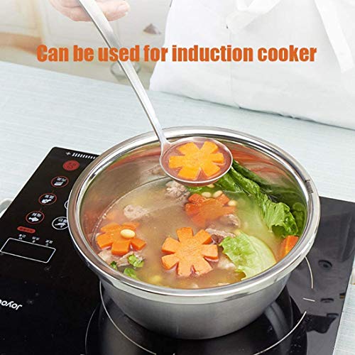 Linkidea Stainless Steel Colander Set of 2 - Kitchen Strainer with Bowl, Drainer Basket, Basin for Vegetable, Fruits, Pasta - Heavy Duty