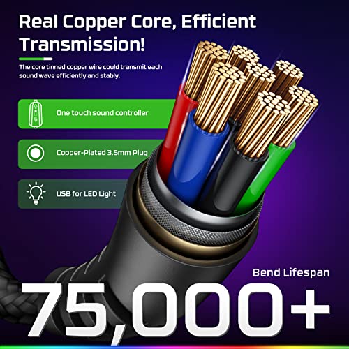 Fachixy FC100 Gamer Headset w/ Mic, Noise Cancelling 3.5mm Jack - PS4, PS5, PC, Xbox, Switch