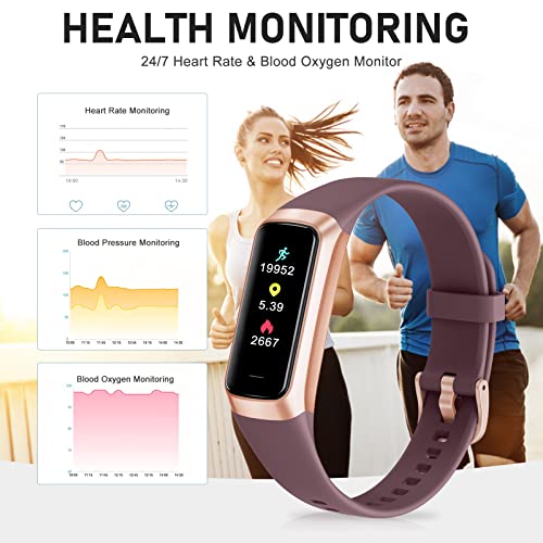 KWEROE Fitness Tracker 1.10 inch AMOLED Touch Screen, Heart Rate Monitor, Sleep Tracker, Calorie Counter Smartwatch