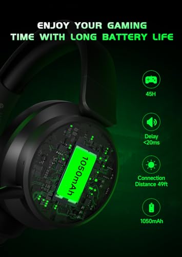 RYR Wireless Gaming Headset Xbox PS5 PS4 Mac Bluetooth 5.3