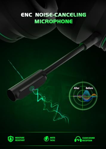 RYR Wireless Gaming Headset Xbox PS5 PS4 Mac Bluetooth 5.3