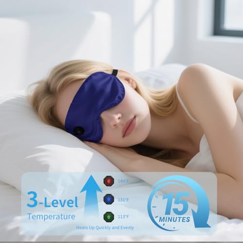 Graphene Heated Eye Mask: Wireless, 3 Heat Levels, Auto-Off