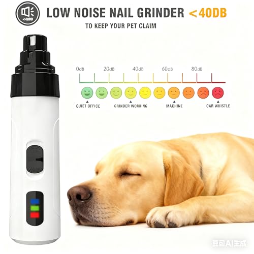 Silent Groom Pro Pet Nail Grinder - Rechargeable, Safe & Portable