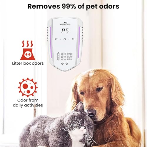 Ozone Odor Eliminator 99% Cat Litter Deodorizer for Home