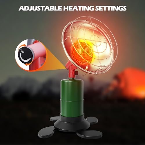 Portable Propane Heater: 6200 BTU Tent & Camping Gas Stove