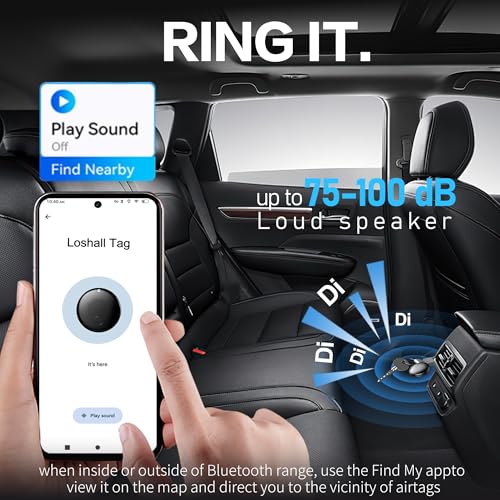 Smart Tags Bluetooth Luggage Tracker, Works with Apple Find My, Android & iOS, Item Finder for Travel, Commute, Backpack - 4 Pack