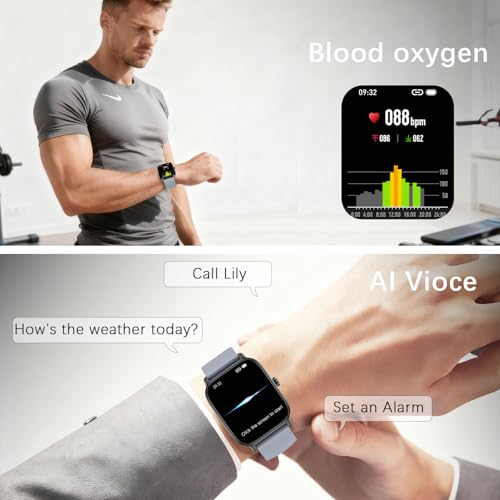 Fitness Tracker Smartwatch for Women: Answer Calls, Heart Rate Monitor, Waterproof, Pedometer - Android Compatible