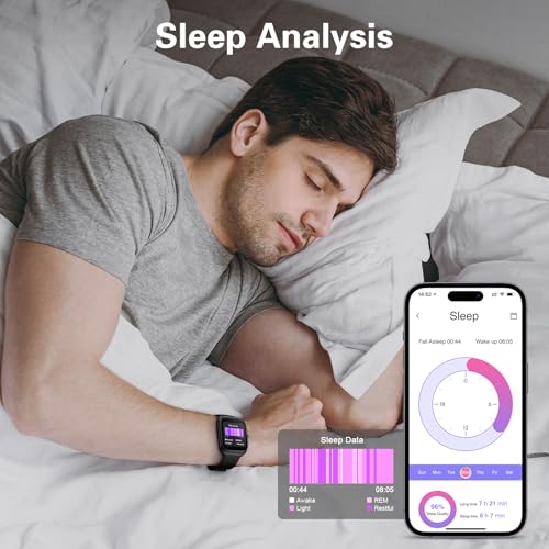 Fitness Smartwatch for Men 2.01 inch HD Display, 118 Sports Modes - Heart Rate, SpO2, Blood Pressure Monitoring