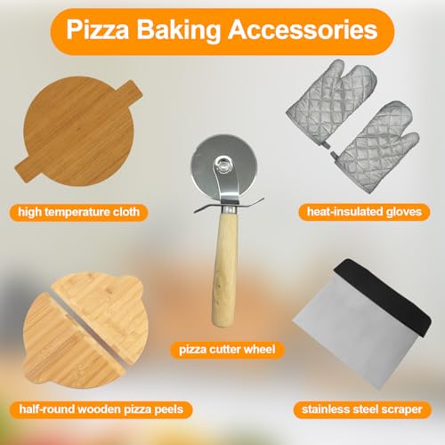 Retro Pizza Maker 12 Inch Rapid Heating Oven, 800˚F Cooker