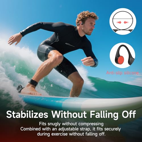 IFECCO Waterproof Bone Conduction Headphones 6.0 for Swimming - IP68, Underwater MP3, Bluetooth - Ideal for Running, Cycling