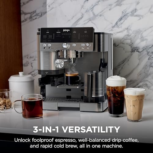 Ninja Luxe Café 3-in-1 Coffee Machine with Grinder & Frother
