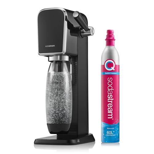 SodaStream Retro Sparkling Water Maker, Quick Connect CO2, 60L Gas Cylinder, BPA-Free 1L Bottle