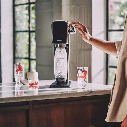 SodaStream Retro Sparkling Water Maker, Quick Connect CO2, 60L Gas Cylinder, BPA-Free 1L Bottle