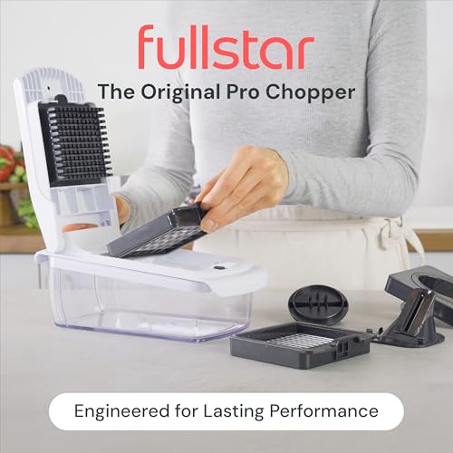 Fullstar Veggie Chopper: Onion Salad Food Cutter, Potato Chipper & Dicer - Kitchen Gadgets