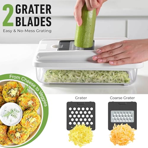 Mueller Vegetable Chopper Mandoline Slicer for Food & Cheese