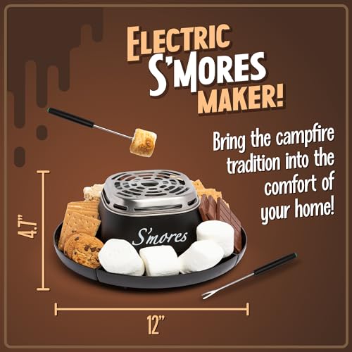 Nostalgia S'mores Maker Kit: Electric Indoor Tabletop Set
