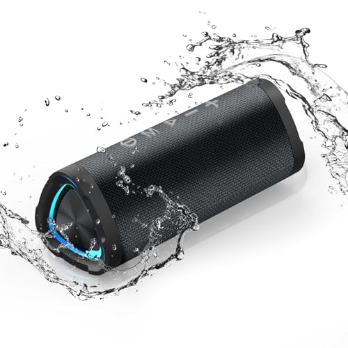 Vanzon Portable Bluetooth Speaker - Wireless V40 with 24W HD Stereo & LED Lights - 24H Playtime