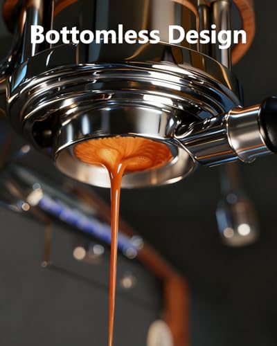 KOFIKOFI 58mm Bottomless Portafilter with Puck Screen - Espresso Naked Portafilter for E61, Flair 58 - Stainless Steel Basket
