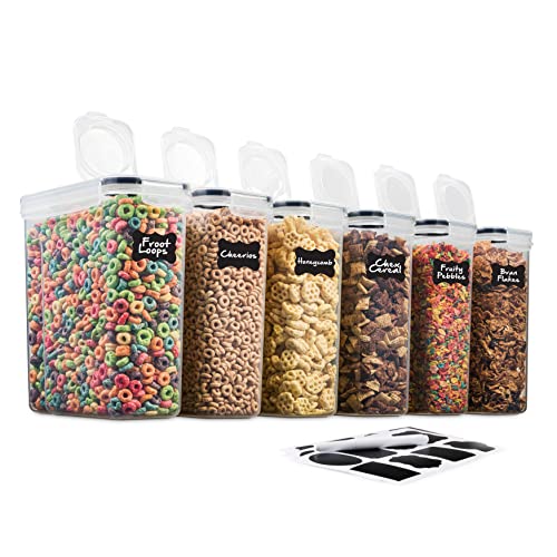 Brand: Airtight Cereal Storage Container, BPA-Free, Kitchen & Pantry Canisters for Dry Food, Pet Food, Flour, Sugar, Rice, Nuts - 135.5oz