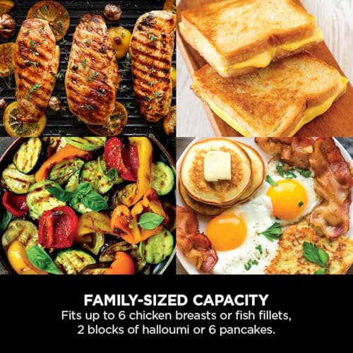 Ninja Sizzle 1460W Electric Indoor Grill & Flat Plate "inch