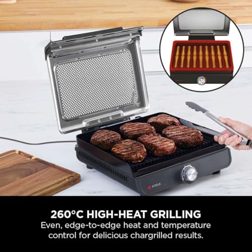 Ninja Sizzle 1460W Electric Indoor Grill & Flat Plate "inch
