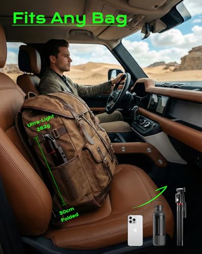 Extendable Phone Tripod & Selfie Stick Combo, 67 inch Stand with Wireless Remote - iPhone/Android Compatible