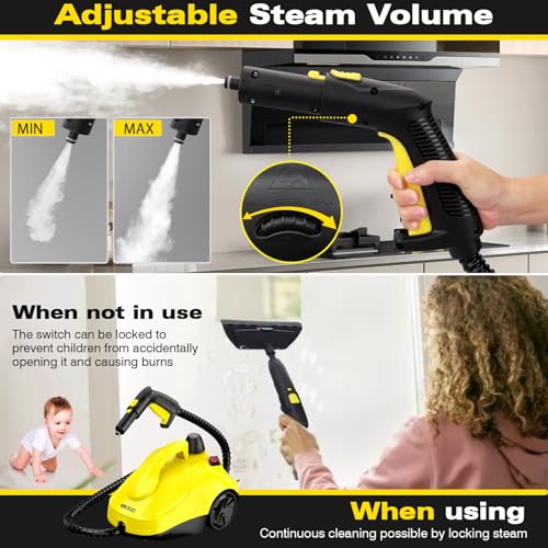 Brand Portable Steam Cleaner: Powerful Steamer for Multi-Surface Cleaning, 23 Accessories, Grime & Grease Removal