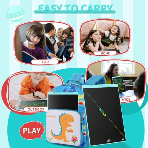 Genialba 8.5 inch LCD Drawing Tablet for Kids - Colorful Screen Writing Board - Educational Toy for 3-7 Year Olds