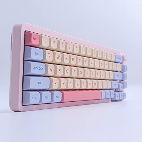 JakeTsai Marshmallow Theme PBT Keycaps for MX Switches, ANSI Layout, XDA Profile - 132 Keys Sublimated Dye Set