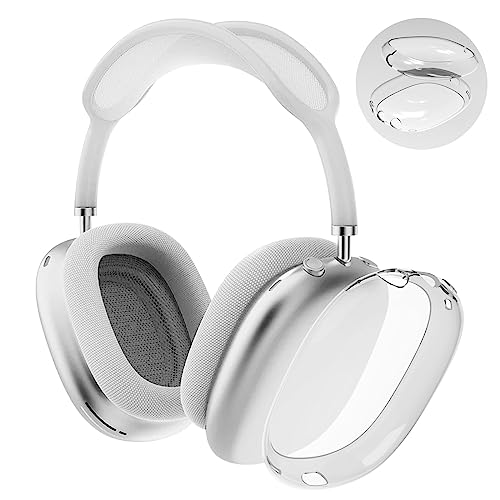Ainiv Airpods Max Soft TPU Case 2 Pack, Anti-Scratch Skin Cover - Shockproof Accessories for AirPods Max Headphones