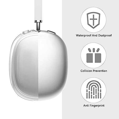 Ainiv Airpods Max Soft TPU Case 2 Pack, Anti-Scratch Skin Cover - Shockproof Accessories for AirPods Max Headphones