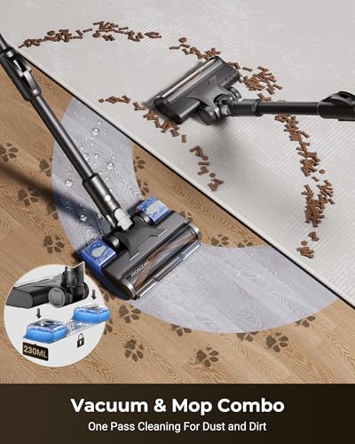 Proscenic P20 Cordless Vacuum Cleaner 70Kpa, Mop, GreenEye Detection