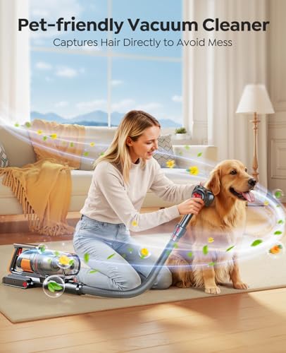 Brand Cordless Stick Vacuum 600W 50KPA, 65Mins Runtime, Touch Screen, Pet Tool, Wall-Charging, Fragrance Release